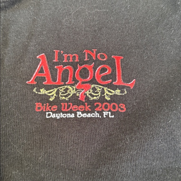 Black Lace-Up T-Shirt bikeWeek 2003 - Picture 2 of 4